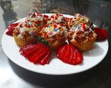 عکس مرحله 6 از دستور کاپ کیک سیب و گردو🎂