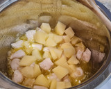 Foto del paso 3 de la receta: Dados de pollo al cava en salsa de cebolla y cúrcuma