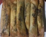 Foto langkah ke 6 dari resep Pisang gulung cokelat kulit lumpia (Banana Roll).