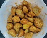 A picture of step 3 of Dhaba style masala ARBI(TARO).