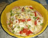 Foto del paso 4 de la receta: Tarta alta de jamón, queso, tomate y huevo