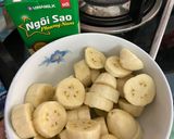 Hình bước làm 1 của món Sinh tố chuối với cookie đá xay