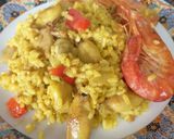 Foto del paso 5 de la receta: Arroz con chipirones y langostinos