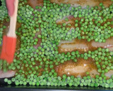 Foto del paso 6 de la receta: Abadejo al horno con guisantes