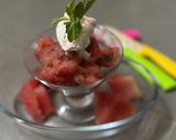 A picture of step 3 of Watermelon 🍉 ice cream 🍨.