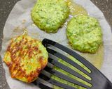 A picture of step 6 of Zucchini Fritters.