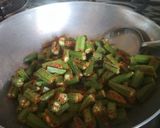 A picture of step 7 of Stuffed masala Bhindi.