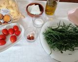 Foto del passaggio 1 della ricetta Pappardelle con asparagi di mare gamberetti e pomodorini