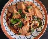 Hình bước làm 5 của món Nấm kho lá quế