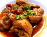 A picture of step 7 of Dhaba style chicken curry.