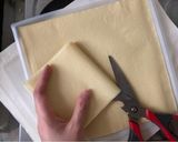 A picture of step 1 of Tofu Skin Shumai.