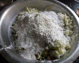 A picture of step 1 of Vegetable manchurian.