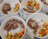 Foto langkah ke 10 dari resep Shogayaki Chicken Sesame Rice Bowl (Ayam Tumis Jahe Kecap dengan Wijen).