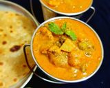 A picture of step 10 of Vegetable kurma in pressure cooker.