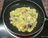 A picture of step 2 of Cabbage Omelette.