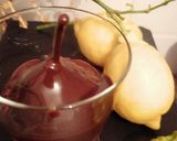 Une image de l'étape 5 de Poire pochée betterave chocolat noir.
