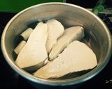Hình bước làm 5 của món Măng tươi nhà bà Lan xào thịt