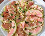 A picture of step 5 of Guava Carpaccio with feta (No Cook Recipe).