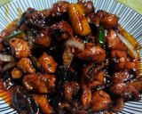 Gambar langkah 4 resipi Sate Ayam Masak Kicap.