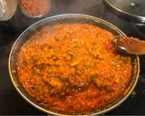 Foto del paso 3 de la receta: Macarrones al horno con picadillo, panceta y chistorra + verduritas, 🌶🥕 al toque ras el hanout