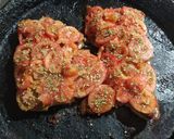 Foto del paso 3 de la receta: Churrasquitos de cerdo al horno a la pizza