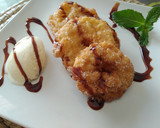 Foto del paso 10 de la receta: Manzana rebozada con helado de vainilla y caramelo