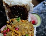 A picture of step 8 of Dabeli.