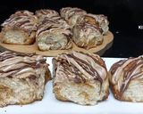 A picture of step 11 of Cinnamon rolls with nutella frosting.