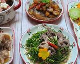 Hình bước làm 6 của món Cơm nhà thanh mát với rau củ luộc
