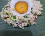 Pepes telur asin pedas langkah memasak 3 foto