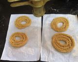A picture of step 2 of Murukku / Chakli.