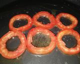 A picture of step 3 of Three colour egg stuffed tomato.