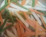 A picture of step 2 of Grilled Honey Prawn with Veggies.