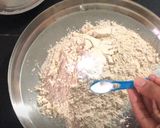 A picture of step 1 of Italian pan pizza.