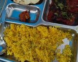 A picture of step 3 of Lal saag tomato curry.