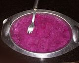A picture of step 2 of Dragonfruit Granita.