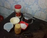 A picture of step 2 of Keralian sweet poha.