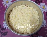 A picture of step 4 of Kunafa with Mozzarella.