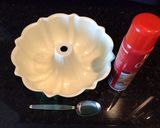 A picture of step 1 of Chicken with Rice Salad in a Bundt Pan.