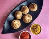 A picture of step 9 of Breakfast Momos- healthy & tasty Veg Wheat Momos with Chutney.