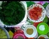 A picture of step 1 of Aloo palak.