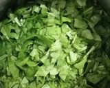 A picture of step 2 of Palak Dal fry.