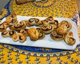 Une image de l'étape 10 de Palmiers feuilletés au saumon fumé et carottes violettes.