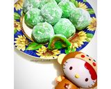 Foto langkah ke 12 dari resep Mochi Pandan Isi Kacang.