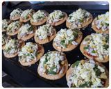 عکس مرحله 8 از دستور مینی پنکیک پیتزایی🍕🍕🍕