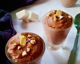 A picture of step 5 of Peanut butter tofu mousse shots.