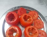स्टफ्ड टोमेटो विद क्रंची वालनट (stuffed tomato with crunchy walnut recipe in Hindi) रेसिपी चरण 2 फोटो