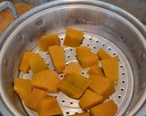 Foto langkah ke 1 dari resep Bolu Labu Kuning Gluten Free.