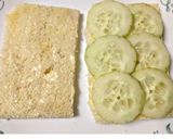 A picture of step 1 of Instant and quick cucumber tomato sandwich.