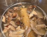 A picture of step 1 of Bean Thread Noodle Soup with Pickled Bamboo Shoots.